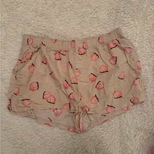 PINK Victoria's Secret Peach Print High Waist Shorts
